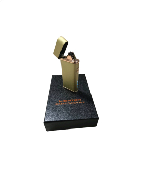 ЗАЖИГАЛКА импульсная с двойной дугой (USВ) в подарочной коробочке "Lighter" 10384