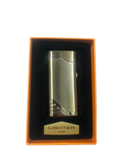 ЗАЖИГАЛКА импульсная с двойной дугой (USВ) в подарочной коробочке "Lighter" 10385