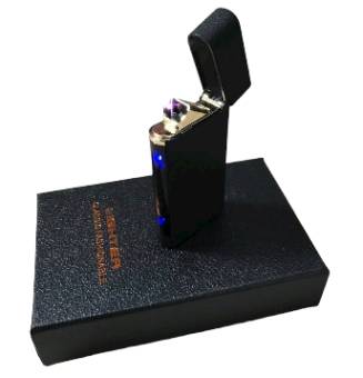 ЗАЖИГАЛКА импульсная с двойной дугой (USВ) в подарочной коробочке "Lighter" 1591