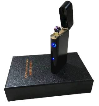 ЗАЖИГАЛКА импульсная с двойной дугой (USВ) в подарочной коробочке "Lighter" 1591