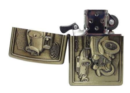 Зажигалка бензиновая тип zippo KingLing "Rolls-Royce"