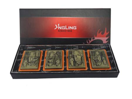 Зажигалка бензиновая тип zippo KingLing "Rolls-Royce"