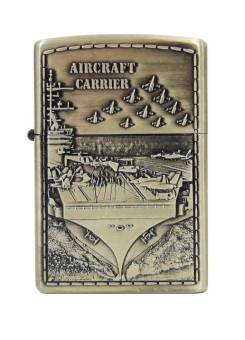 Зажигалка бензиновая тип zippo KingLing "Авианосец USS George H.W. Bush"