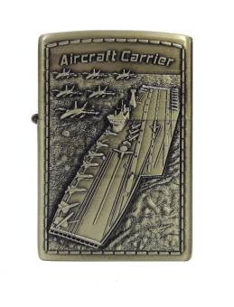 Зажигалка бензиновая тип zippo KingLing "Авианосец AIRCRAFT CARRIER"