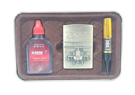 Зажигалка тип zippo eartch "ALL-WEATHER APACHE AH-64A"