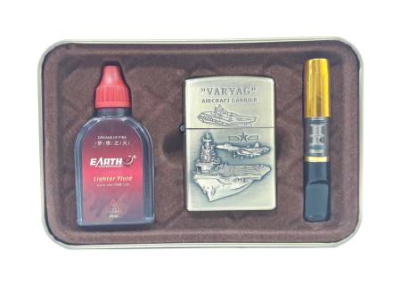 Зажигалка тип zippo eartch "VARYAG AIRCRAFT CARRIER"