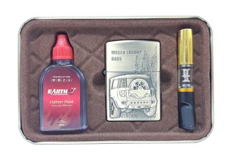 Зажигалка бензиновая тип zippo EARTCH "WORLD LUXURY CARS 001"