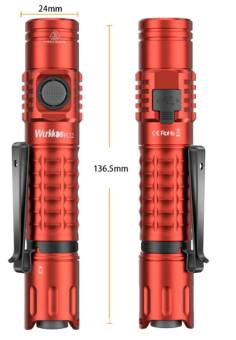 ФОНАРЬ ручной FC12 Red "Wurkkos"