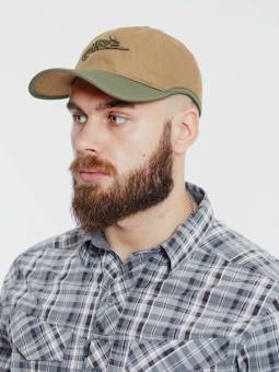 Бейсболка Logo Cap Helikon, цвет Coyote/Olive Green A