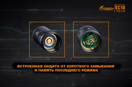 ФОНАРЬ ручной "FiTorch" EC10 компактный (акум. с USB)