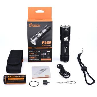 ФОНАРЬ ручной P26R "FiTorch" туристический (USB зарядка, Power Bank)