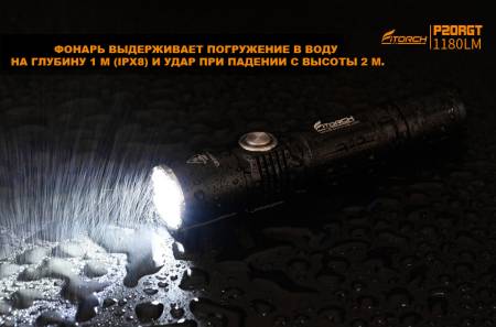ФОНАРЬ ручной P20RGT "FiTorch" тактический (USB зарядка, Power Bank)