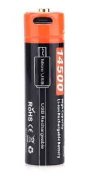 АККУМУЛЯТОР 14500 FiTorch (750 mAh) с зарядкой USB