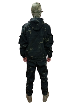 КОСТЮМ демисезонный Горка на манжетах, Black Multicam