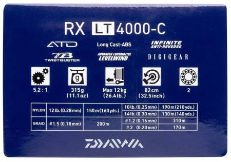 Катушка безынерционная DAIWA 20 RX LT 4000-C под левую руку