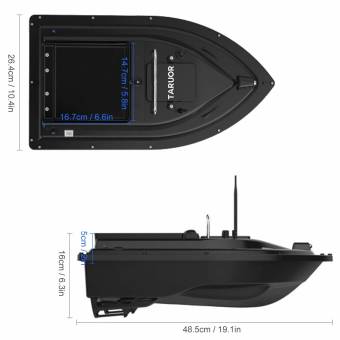 ЛОДКА рыболовная с GPS 10000мАч с пультом дистан. управ. "Taruor"