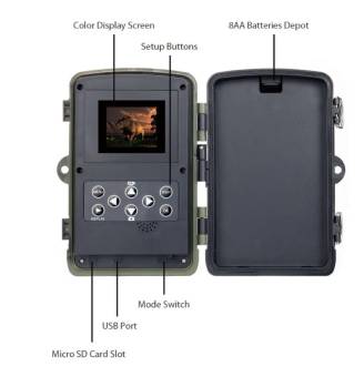 КАМЕРА FHD фотоловушка видеонаблюдение HC-801A