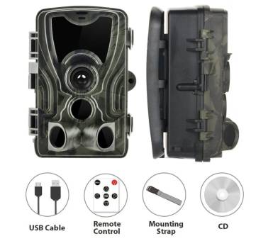 КАМЕРА FHD фотоловушка видеонаблюдение HC-801A