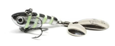 ТЕЙЛ-СПИННЕР 5гр. Pulse Spintail Glow Silver Zebra "Berkley"