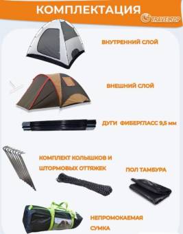 ПАЛАТКА 4х местная 1903 "Treveltop"
