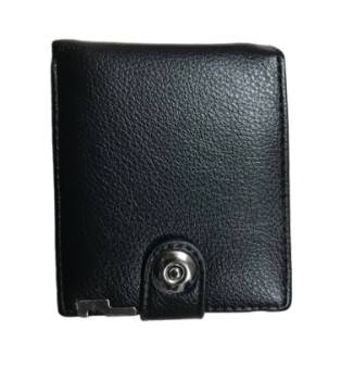 Кошелёк/бумажник 12х10 см чёрный