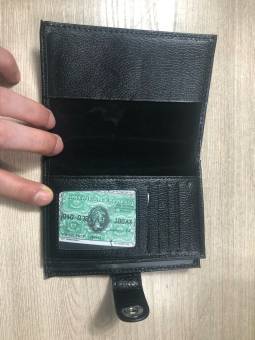 Бумажник водителя, паспорт 2в1  черный