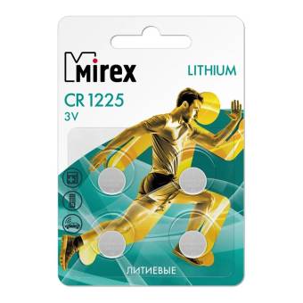 БАТАРЕЙКА дисковая CR1225 3V "Mirex"