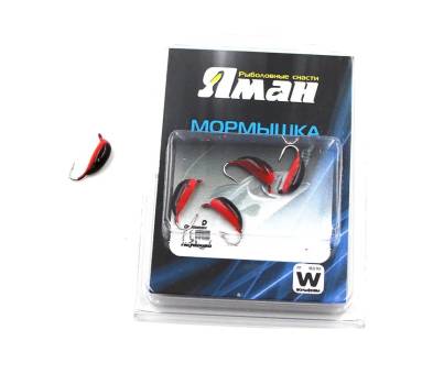 Мормышка 0.70г. вольф. Банан с ушк, цвет цв.черн/кр. "Яман" Я-МР0237