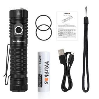 ФОНАРЬ ручной TS22 4700-5300K XHP70D HICRI Black 21700 "Wurkkos"