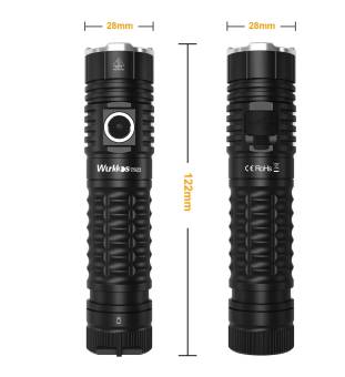 ФОНАРЬ ручной TS22 4700-5300K XHP70D HICRI Black 21700 "Wurkkos"