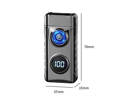 Зажигалка электроимпульсная USB type-c Z-10435 + фонарь