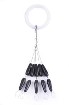СТОПОРЫ рыболовные Р.004XL 10шт. RUBBER CONE "Salmo"