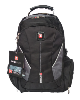 Рюкзак 35L 1903# USB BLACK-GRAY