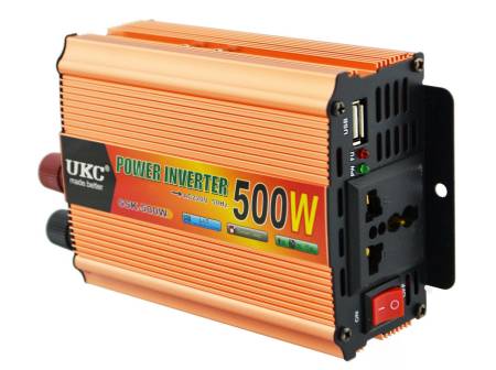 ИНВЕРТОР НАПРЯЖЕНИЯ 12-220V UKC 500W (реал250W)