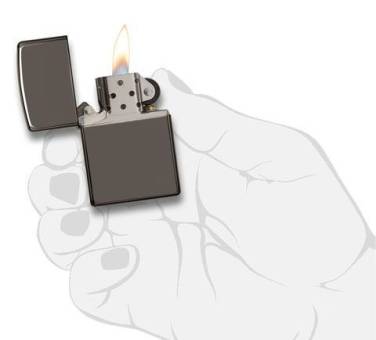 ЗАЖИГАЛКА Zippo бензиновая 150 Black Ice