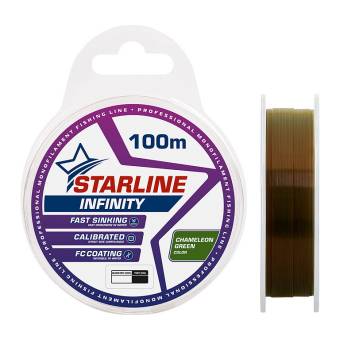ЛЕСКА монофильная 100m, 0.181mm, 3.9kg Infinity "Starline"