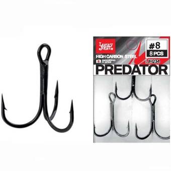 КРЮЧКИ-ТРОЙНИКИ #8" 8шт PREDATOR LJH234 "Lucky John"