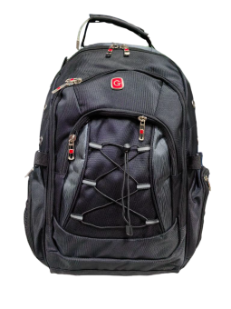 Рюкзак 35L 1908# USB Black/Gray "Grissom"
