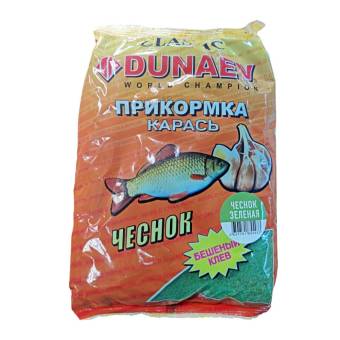 ПРИКОРМКА Зеленый Чеснок 900г. "DUNAEV" (карась)