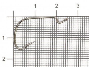 КРЮЧКИ офсетные 6шт. №2 OFFSET WORM NEW "Metsui"