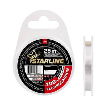 ЛЕСКА флюорокарбон 25m, 0.26mm, 4.2kg transparent "Starline"