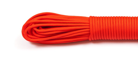 Paracord 550 orange red #009 30 метров