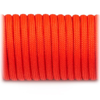Paracord 550 orange red #009 30 метров