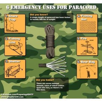 Paracord 550 fluo green #017 30 метров