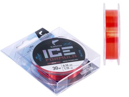 ЛЕСКА монофильная 30м зимняя Salmo Elite ICE FORMULA Wine red