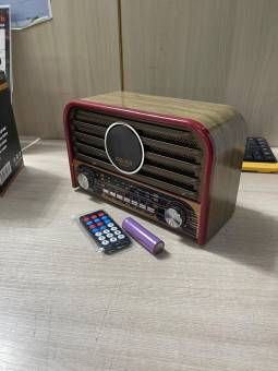 Радиоприемник Meier M-2032BT аналоговый FM, AM, SW Bluetooth/FM/USB/TF/ПДУ, питание от АКБ, от сети