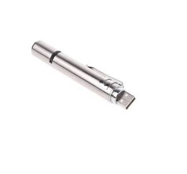 ФОНАРИК ультрафиолетовый 12см с лазерной указкой и индикатором заряда USB