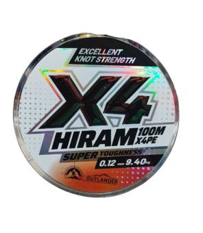 ШНУР плетеный 100m, 0.12mm, 9,4kg Outlander HIRAM
