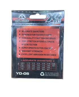 ШНУР плетеный 100m, 0.18mm, 14,6kg Outlander HIRAM