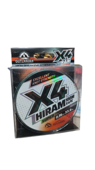ШНУР плетеный 100m, 0.35mm, 33,6kg Outlander HIRAM